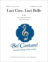 Luci Care, Luci Belle SAB choral sheet music cover